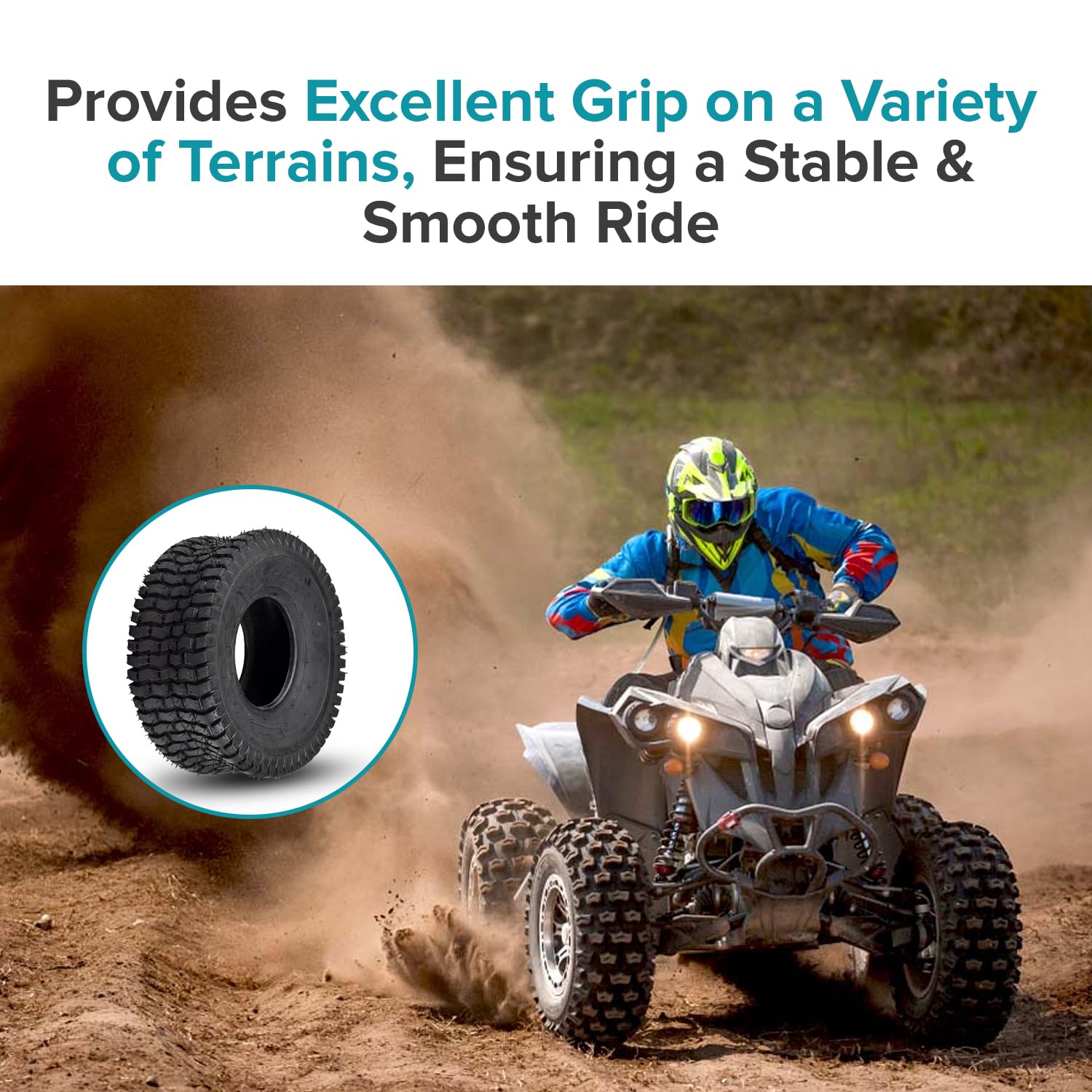 Amazon.com: AlveyTech 15x6.00-6 Black Tire for Lawnmower, Go-Kart